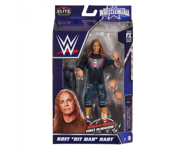 WrestleMania Elite - Bret Hart - w/ Build A Figure